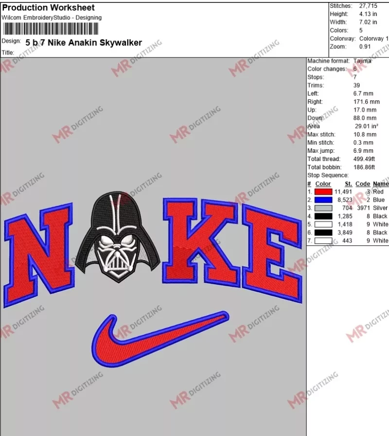 5 b 7 Nike Anakin Skywalker