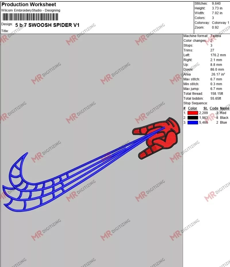 5 b 7 SWOOSH SPIDER V1