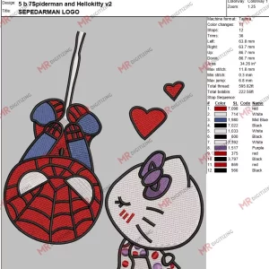 5 b 7Spiderman and Hellokitty v2