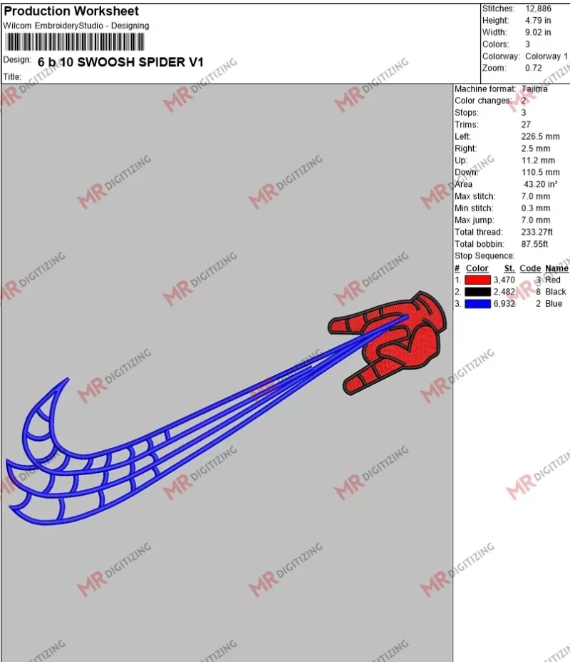 6 b 10 SWOOSH SPIDER V1