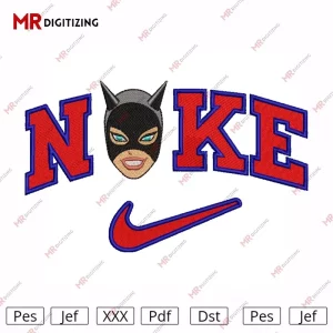 NIKE CatWoman Embroidery Design