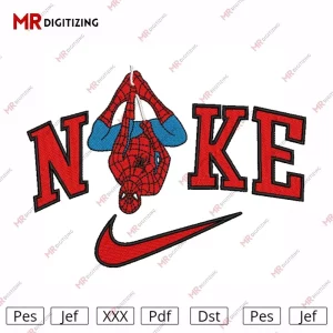 NIKE Spiderman V6 Embroidery Design
