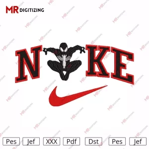 Nike Batman v1 Embroidery Design