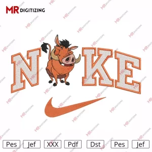 Nike Pumbaa Embroidery Design