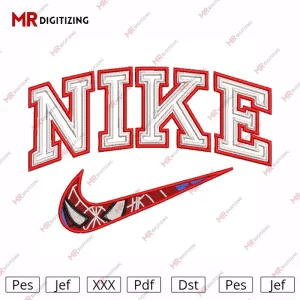 Nike Spiderman V2 Embroidery Design