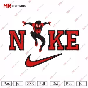 Nike Spiderman V3 embroidery design