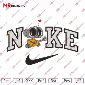Nike x Wall’e Embroidery Design