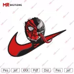 swoosh spiderman v6 Embroidery Design