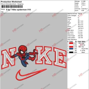 5 by 7 Nike spiderman V10