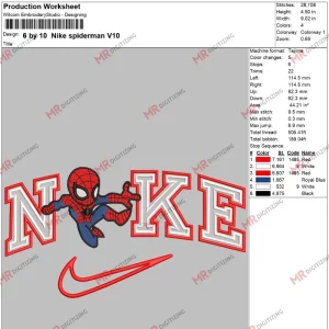 6 by 10 Nike spiderman V10