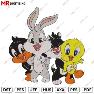 Baby Looney Tunes Embroidery Design
