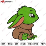 Baby Yoda Embroidery design V4