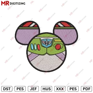 Buzz x Micky Embroidery design