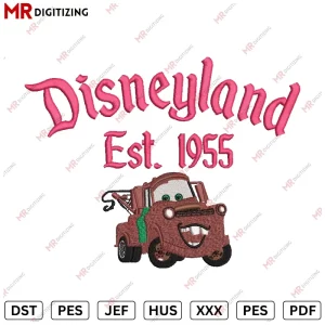 Disneyland Mater Embroidery Design