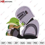 Mando and Baby yoda Embroidery design V2