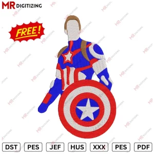 Marvel free embroidery design