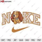 Nike Lady Embroidery Design v3