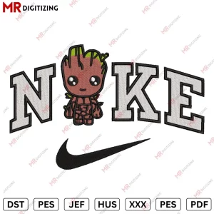 Nike Baby Groot Embroidery design