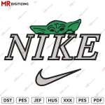 Nike Baby Yoda Embroidery design V7