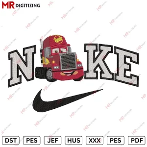 Nike Mack Truck Embroidery Design