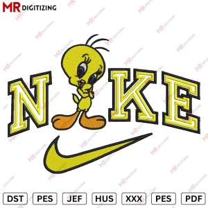 Nike Tweety 3 Embroidery Design