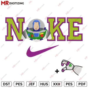Nike buzz Embroidery Design