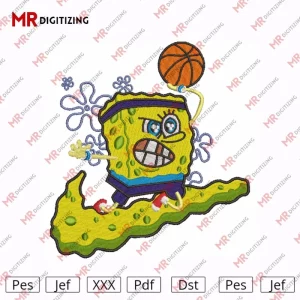 Spongebob embroidery design