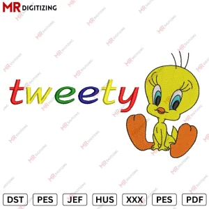 Tweety 1 Embroidery Design