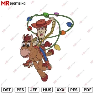 Woody Hourse Toy story Embroidery design