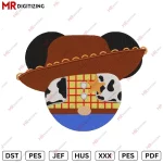 Woody X Micky Toy Story Embroidery Design