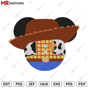Woody X Micky Embroidery design Embroidery design