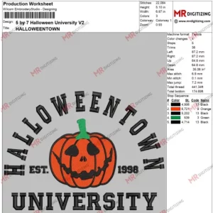 5 by 7 Halloween University V2
