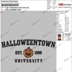 5 by 7 Halloween University V4