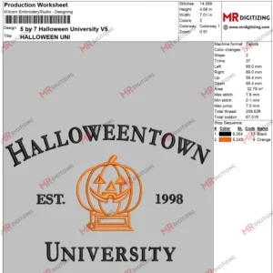 5 by 7 Halloween University V5