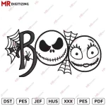 Boo Halloween Embroidery Design