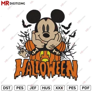 Halloween Micky V2 Embroidery Design