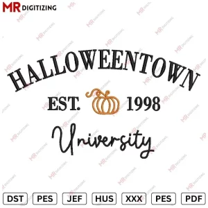 Halloween University V1 Halloween Embroidery Design