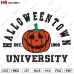 Halloween University Embroidery Design V2