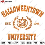 Halloween University Embroidery Design V3