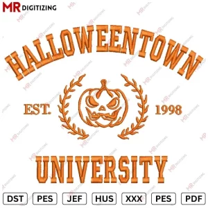 Halloween University V3 Halloween Embroidery Design