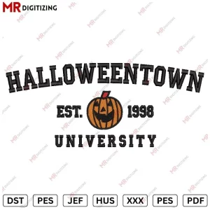 Halloween University V4 Halloween Embroidery Design