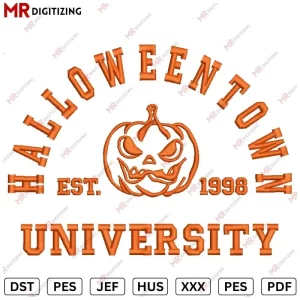 Halloween University V6 Halloween Embroidery Design