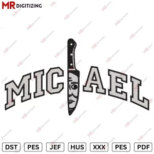 MICHAEL Knife Embroidery Design