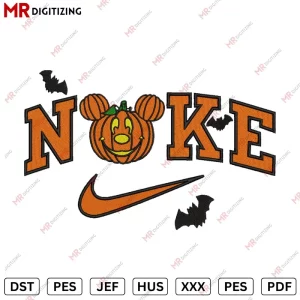 Nike Pumkin V2 Halloween Embroidery design