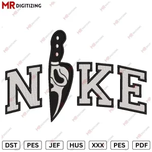Nike Scream Knife V3 Machine Embroidery Design