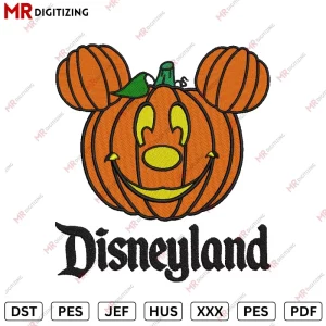 Pumpkin disnyland Halloween Embroidery design