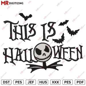 this is halloween Embroidery Design