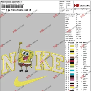 5 by 7 Nike Spongebob v1