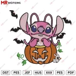Angel Pumkin Halloween Embroidery design