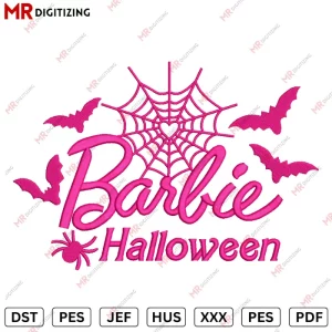 Barbie Halloween Embroidery Design